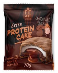 Печенье протеиновое FIT KIT Protein cake EXTRA (Шоколадный фондан) (70 г)