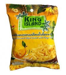 Кокосовые чипсы со вкусом манго KING ISLAND (40 г)