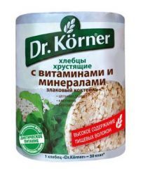 Хлебцы &quot;Злаковый коктейль витамины-минералы&quot; Dr. Korner (100 г)