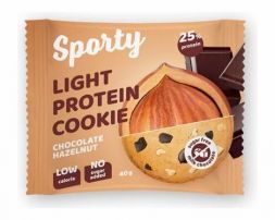Протеиновое печенье Sporty Protein Light Шоколад-фундук (40 г)
