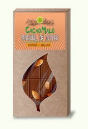 Шоколад молочный из кэроба необжаренного с миндалем Дары Памира (85 г)