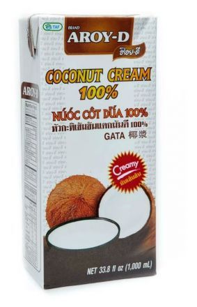 Кокосовые сливки 70%, жирность 20-22% AROY-D (1 л)